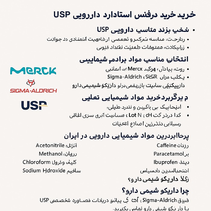 راهنمای جامع خرید و تشخیص اصالت مواد شیمیایی و رفرنس استاندارد دارویی در ایران